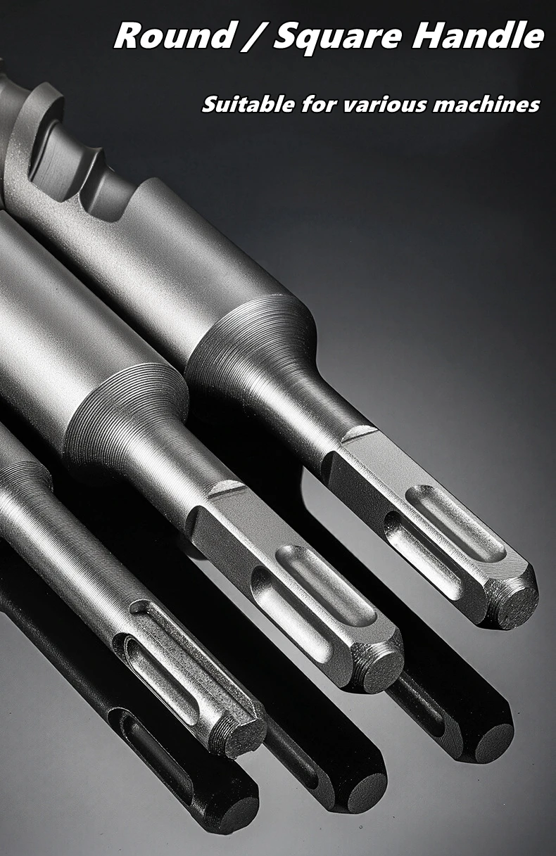 110/150/200 مللي متر مطرقة كهربائية لقمة ثقب عبر نوع سبائك الصلب التنغستن SDS زائد للبناء حجر الصخور الخرسانية