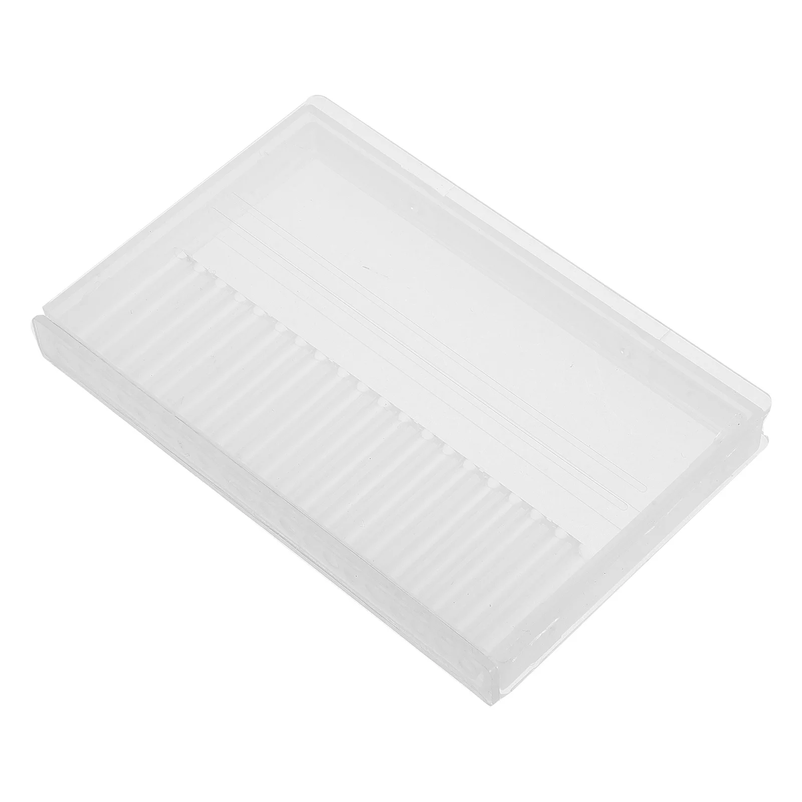 

4Pcs Nail Drill Organizer Portable Flip Cover Storage Box Compact Manicure Tool Holder Nail Bits Case Drill Bit Organizer