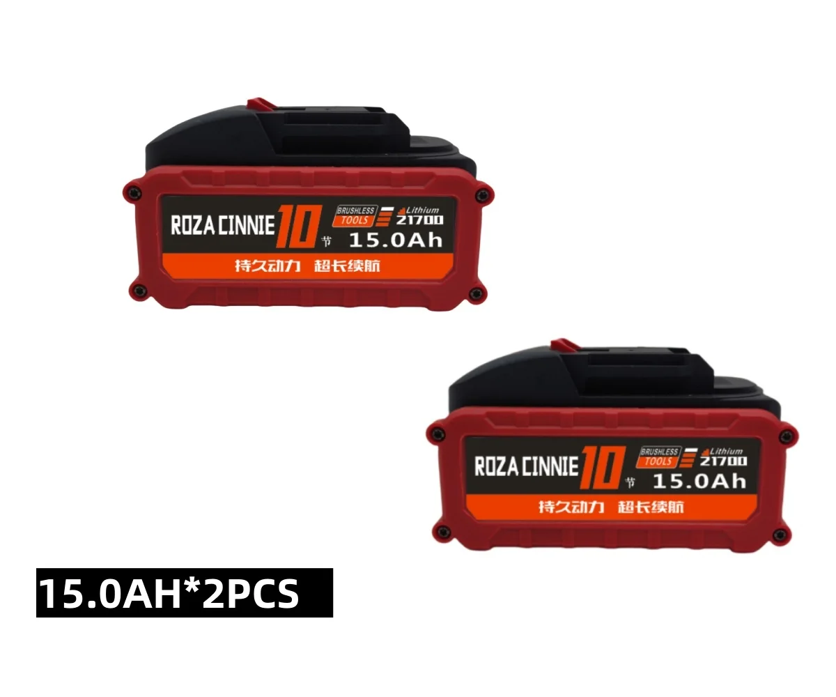 Verbeterde lithiumbatterij 15Ah, uitgerust met BMS-systeem, compatibel met Makita 18V BL1850, BL1860, BL1830 LXT400.21700 batterij.