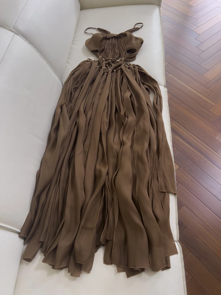 Sexy Lange Ne Hängen Ba Vintage Dr Glowing Girl Battle orm Celebri Urlaub Kleid Hohe Taille A-Linie Rock Dr