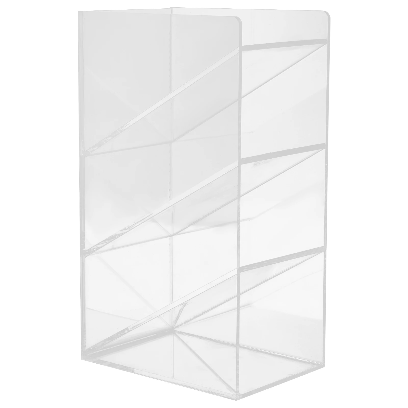 

Acrylic Pen Holder Desk Organiser for Multi-pen Office Supplies Storage Box Organizer Clear