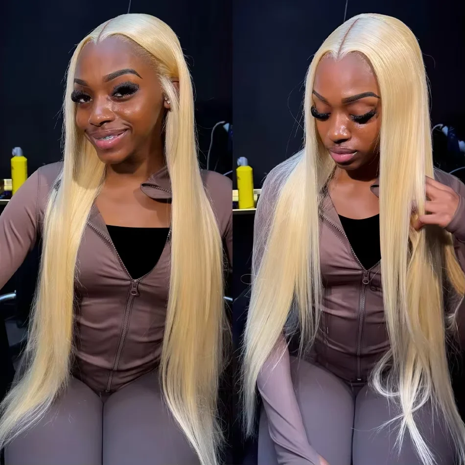 

200 250 Density Human Hair Wigs Blonde 613 Lace Front Wigs 13x6 Straight Human Hair Lace Frontal Wig Brazilian Hair Wigs