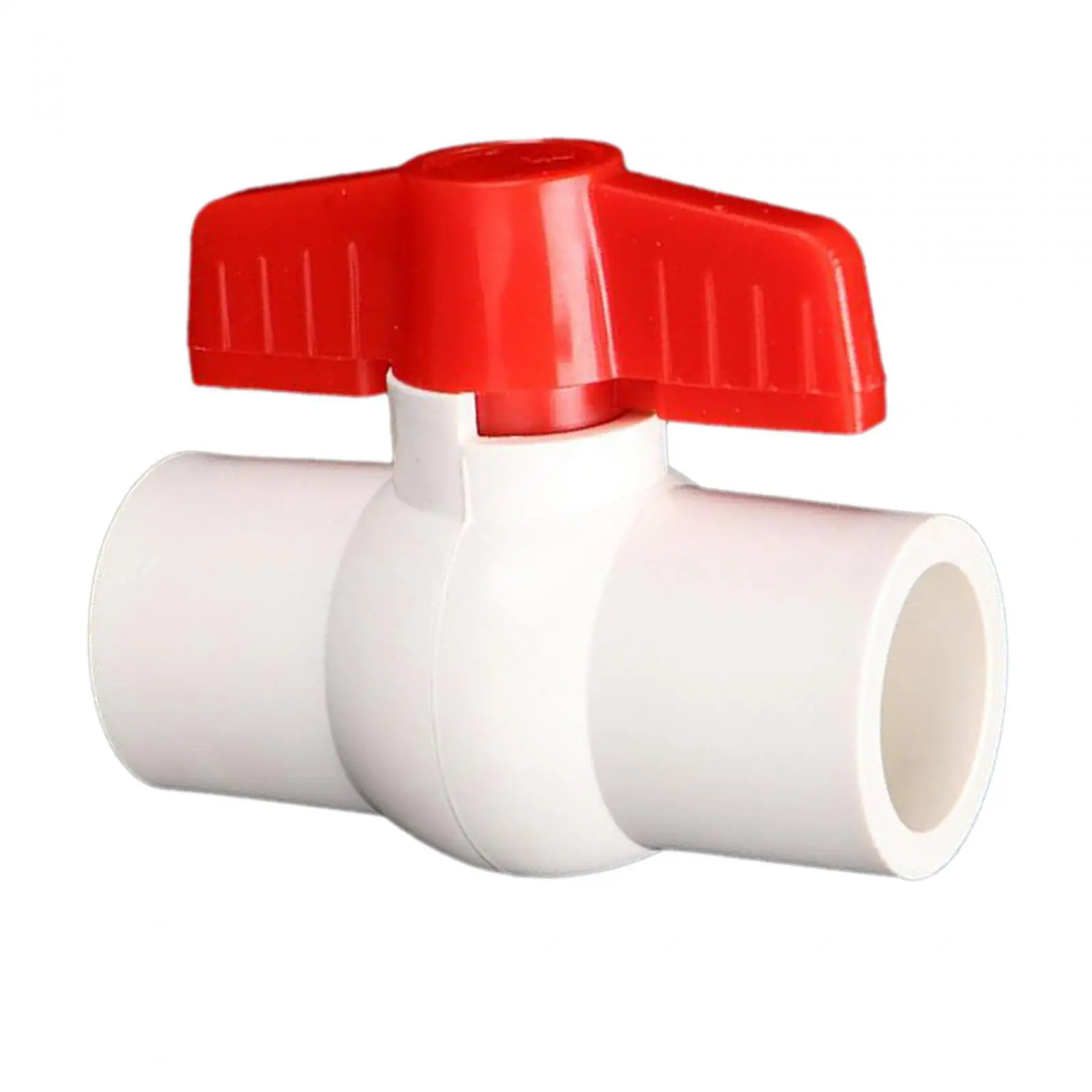 PVC Ball Valve Two Way Plumbing Fixtures for Swimming Pool Equipment Water Treatment Sewage Pipes Irrigation System Aquaculture