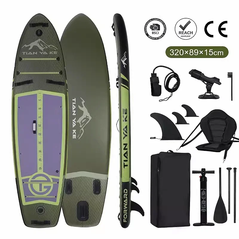 Inflável ISUP SUP Board, fornecedor SUP, prancheta de surf, placas largas de pesca, origem chinesa, à venda, 2024