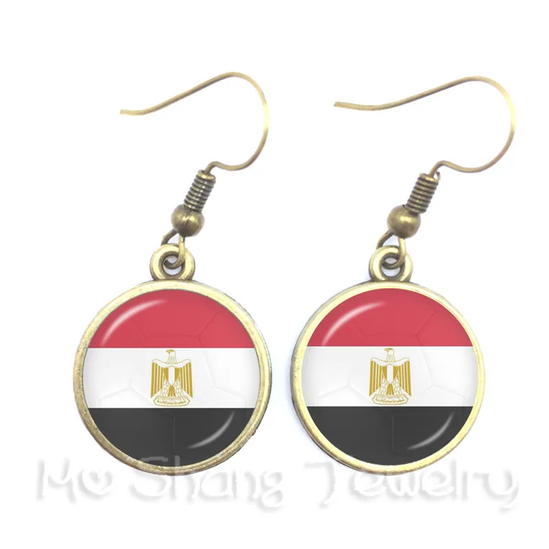 Panama/Australia/Egypt/Argentina/Russia/Germany National flag Base Ball Fans Sports Fans Lover Jewelry Titan Cup Earrings