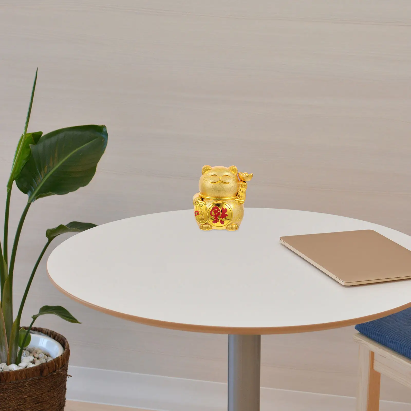 Adorable Cat Shaped Piggy Bank Money Bank for Home Office Desk Decor Chinese New Year Lucky Cat Savings Pot Feng Shui Gift