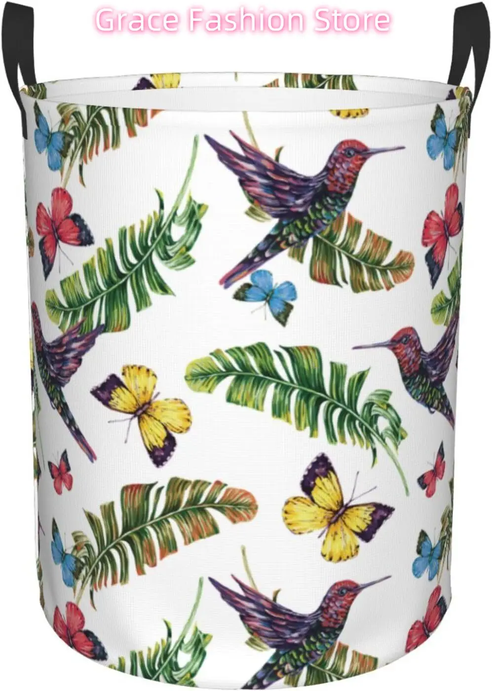 

Laundry Basket Hummingbird Collapsible Laundry Baskets Lightweight Waterproof Clothes Basket Kitchen Living Room Bathroom Laundr