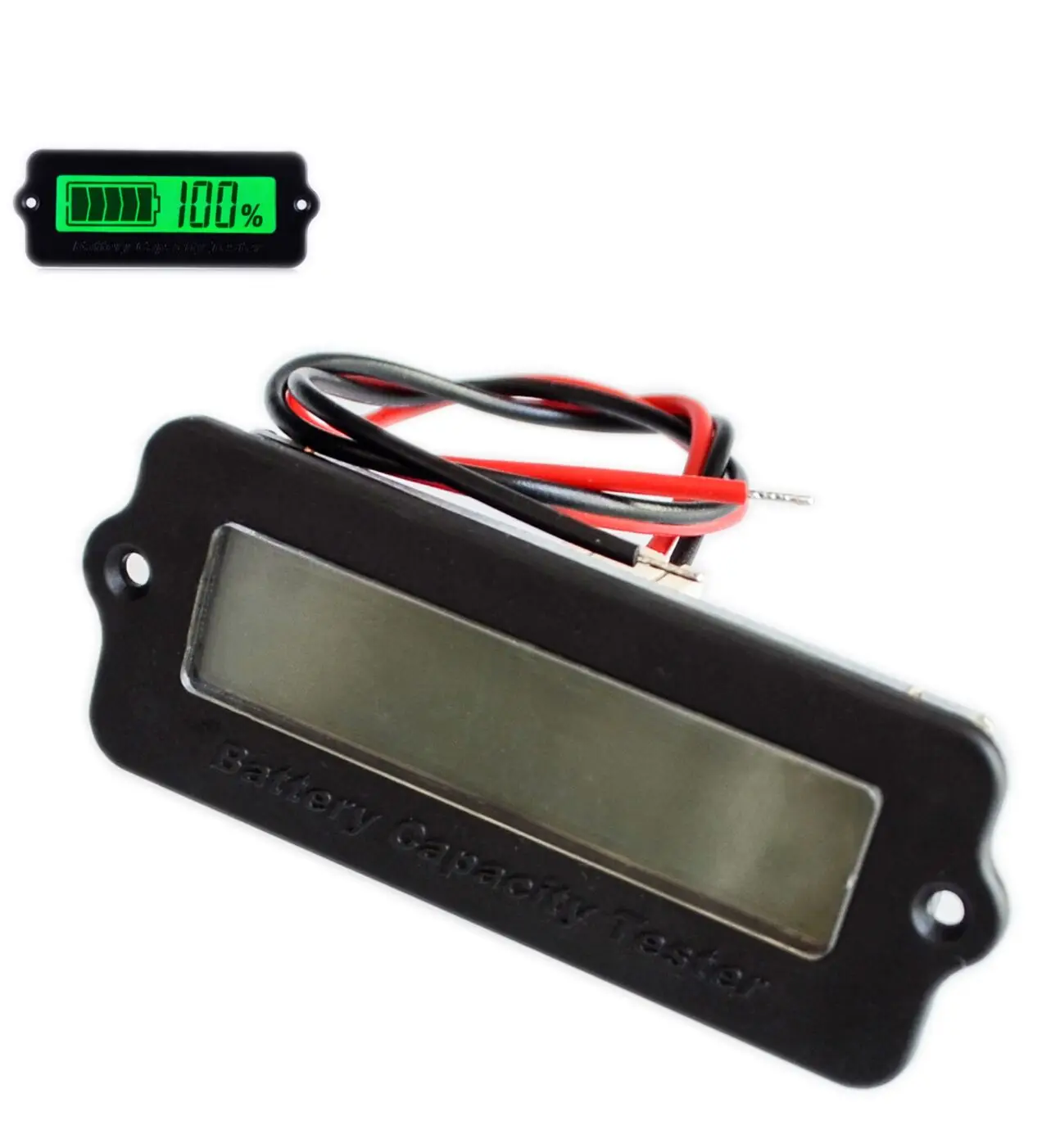 GREEN 12V LY6W Lead Acid Battery Capacity Indicator LCD Digit Display Meter Lithium Battery Power Detector Tester Voltmeter