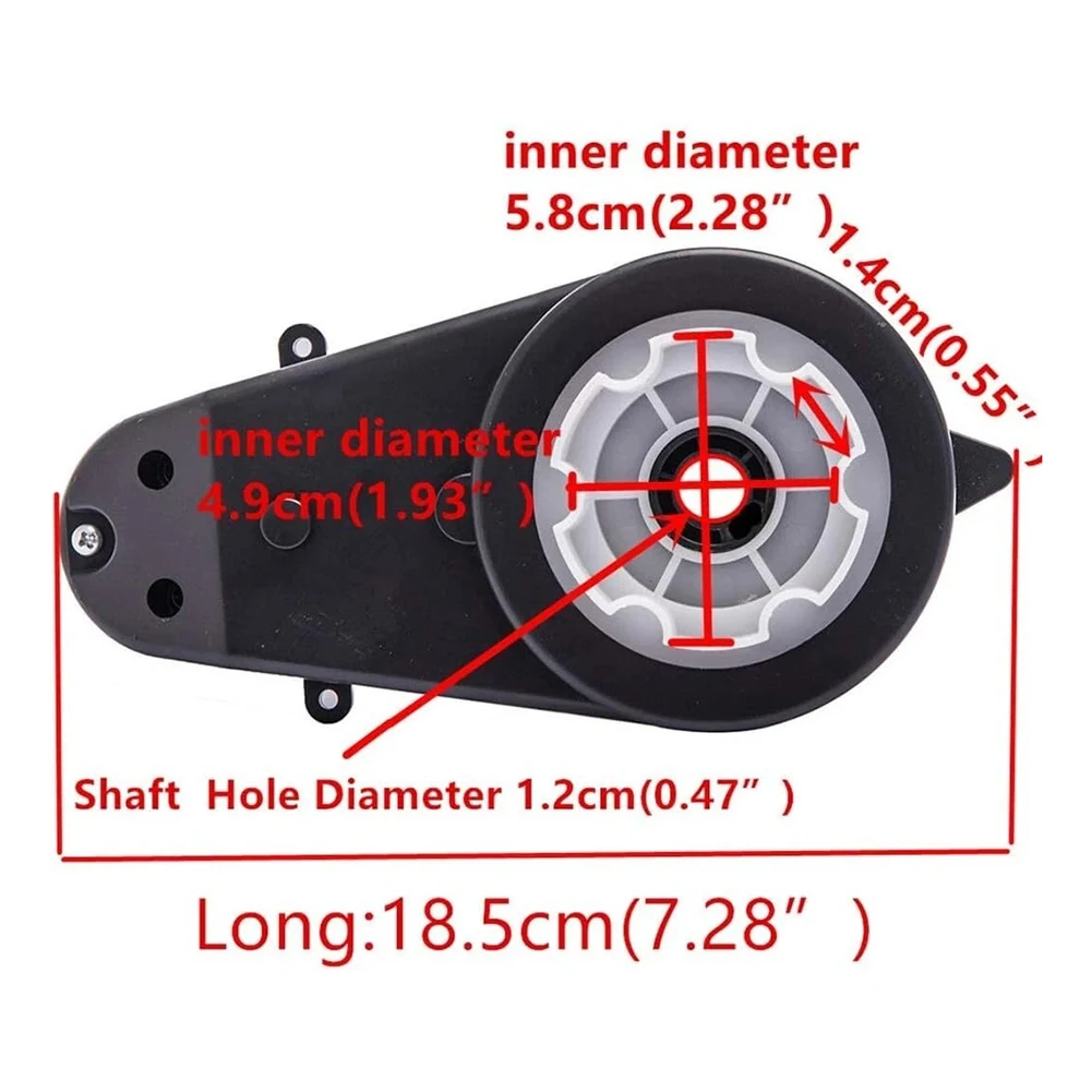 2PCS 24V RS555 35000RPM Gear Motor Kit Children's Electric Vehicle Gearbox High-speed Low-Noise Motor Capable Motor Cables