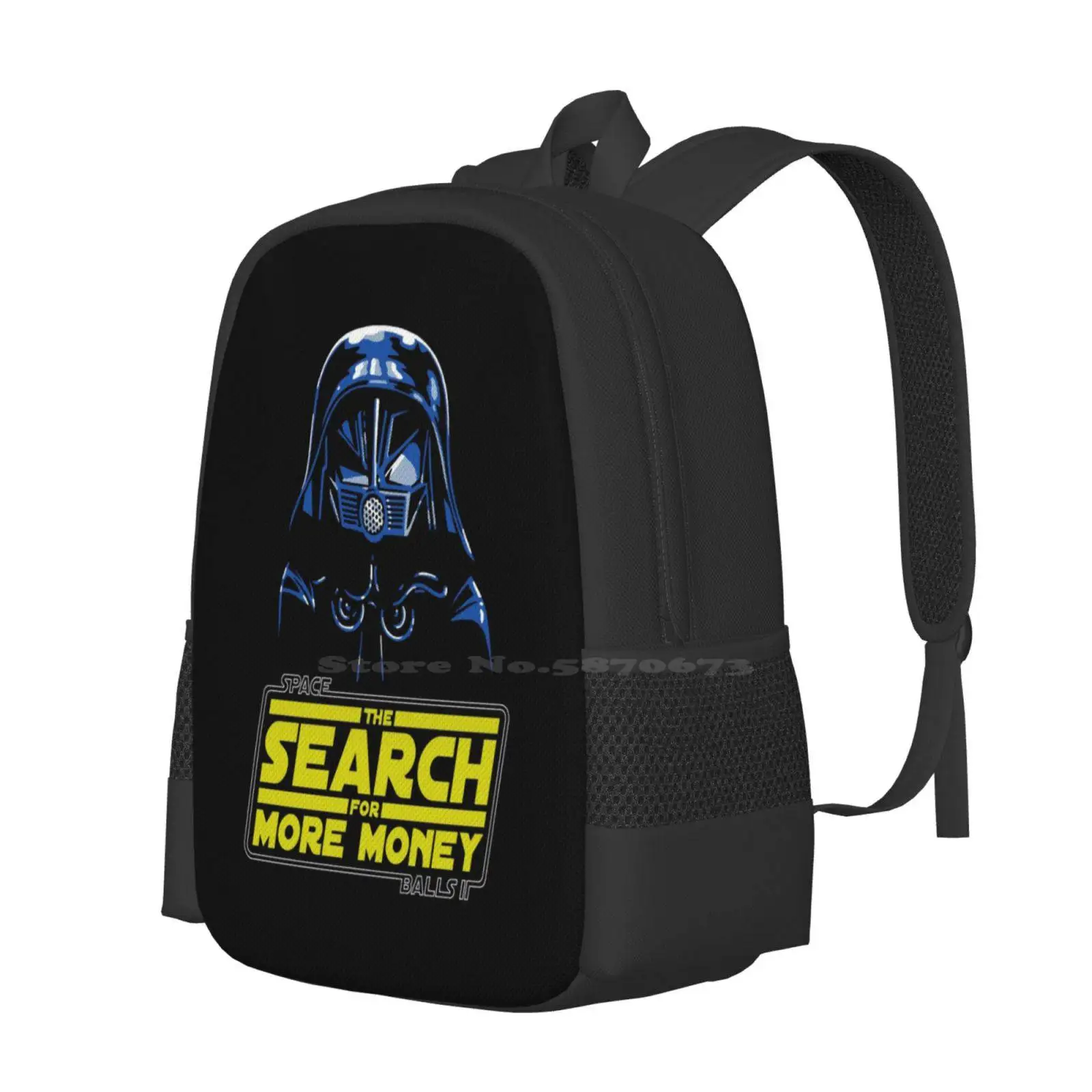 The Search For More Money Pattern Design Bag Student'S Backpack Spaceballs Mel Phil Postma Factory