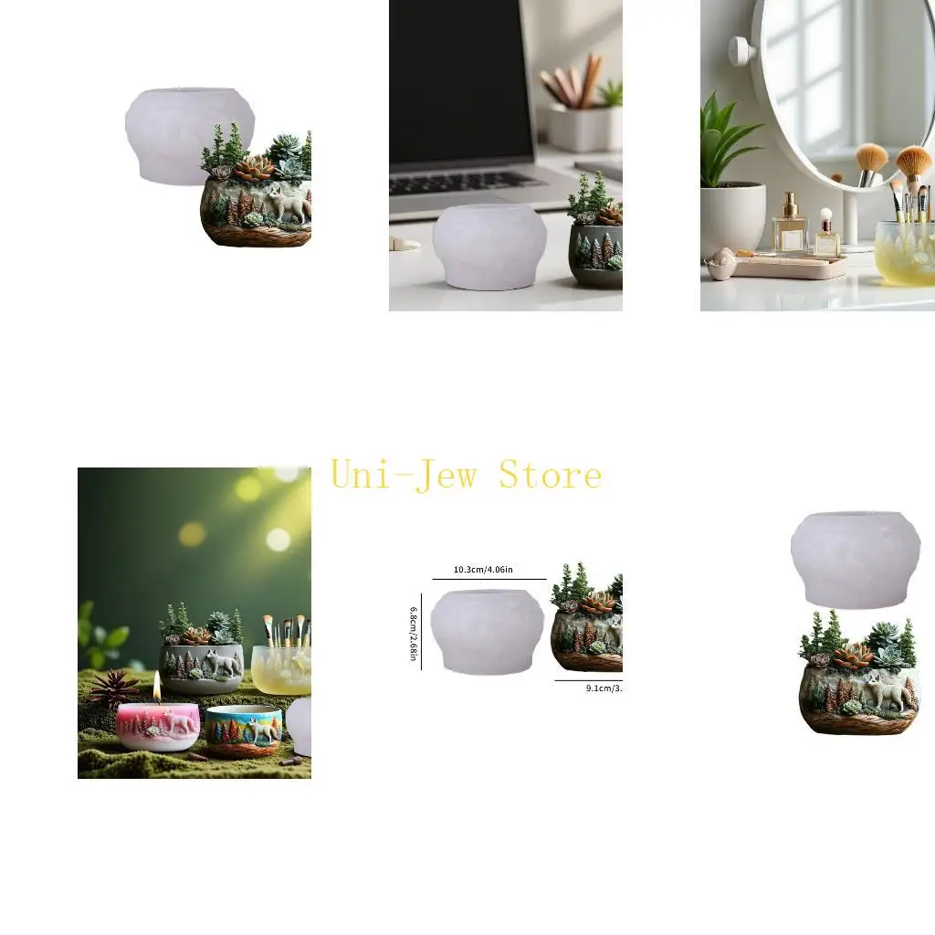 

40GB Wolf Silicone Jewelry Mold for Handmade Resin Crafts and Displays