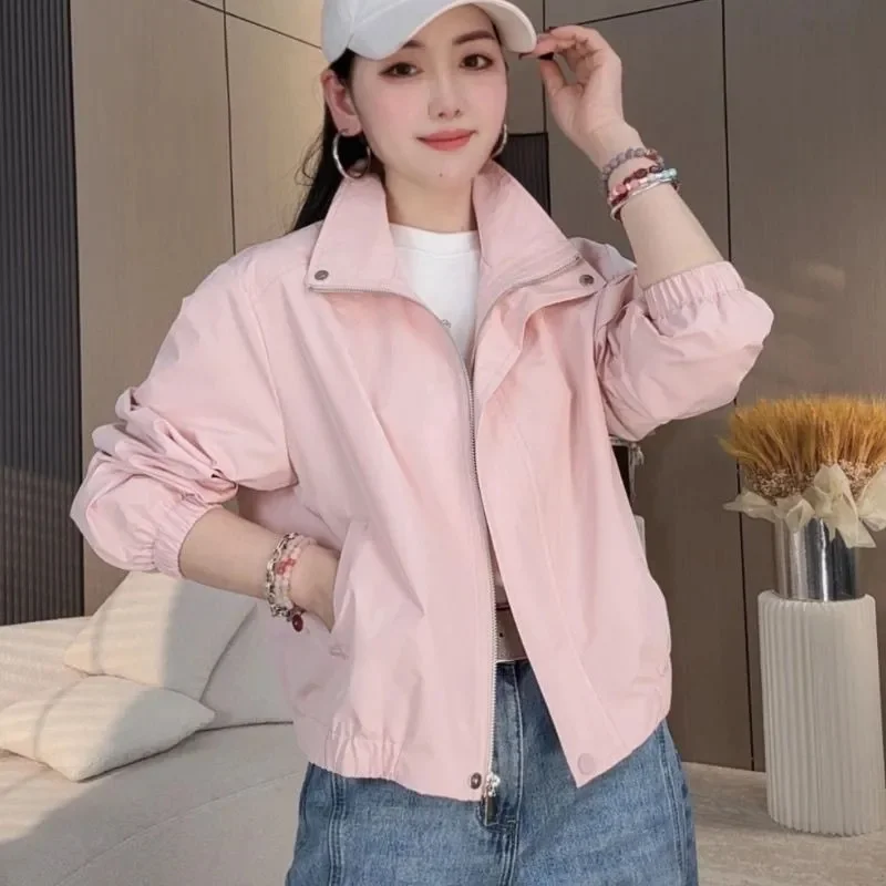 

Fashion Short Coat Women's 2025 New Spring Autumn Explosions Jacket Temperament Female Overwear Casual Western-Style Thin Top