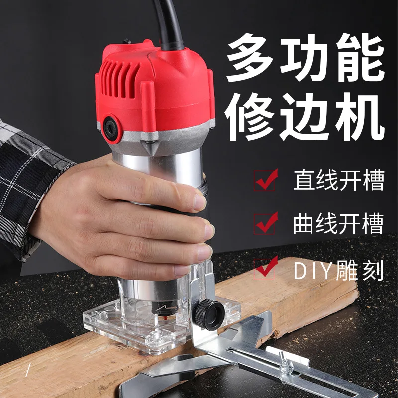 Woodworking Router Electric Trimmer Slotting Machine Engraving for Home Use Full Copper Motor