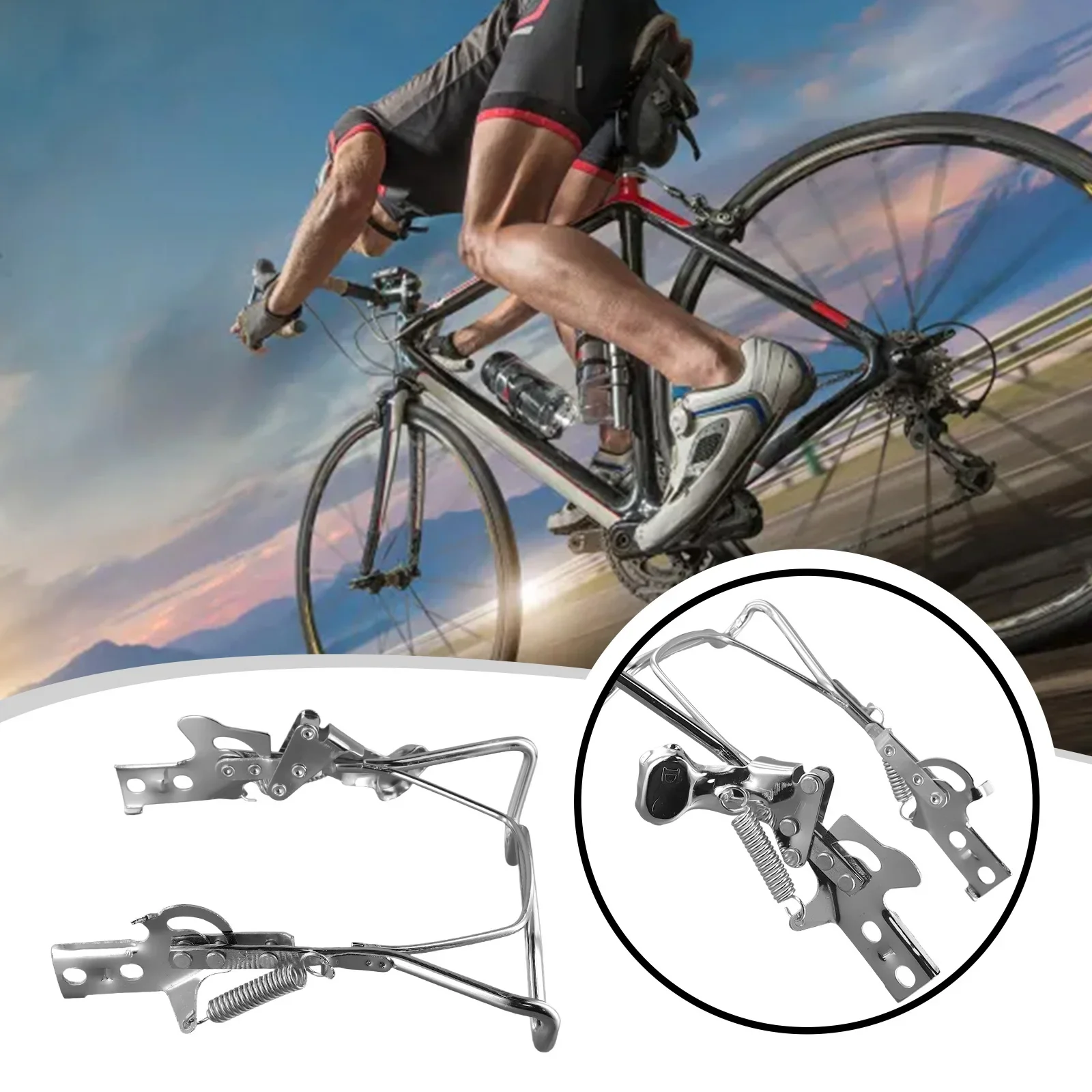 

Регулируемая задняя подставка для велосипеда 14/16/18 дюймов или подставки для электронного велосипеда, задняя подставка, черная подставка для пляжного велосипеда для Cruiser