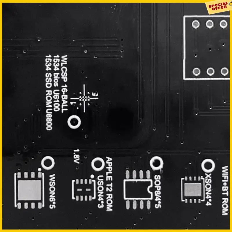 A25P T2 Chip Read And Write Bios Socket For  Air T2 Ssd Rom Typec Rom Holder