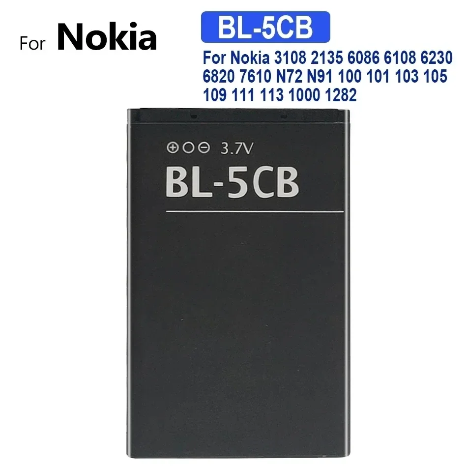 800mAh-1500mAh Battery For Nokia Banana 2060 3060 N81 N82 N93 N73 9300 5310 6700S X3 X3-00 5230 5232 3108 6086 6108 Asha 225