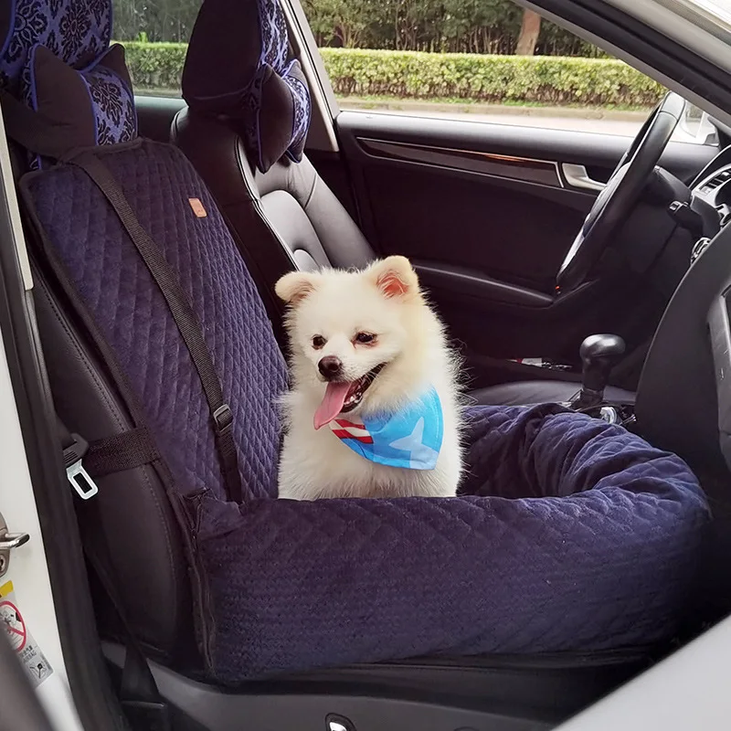 

Pet Car Seat For Medium Small Dogs Washable Dog Booster Pet Travel Carrier Bed Pet Car Seat Detachable Dog Bed For Car Seat