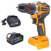 PATUOPRO 10mm Electric Brushless Drill 2-Speed Cordless Drill Screwdriver 50-100N.m Torque Power Tools For Makita 18V Battery