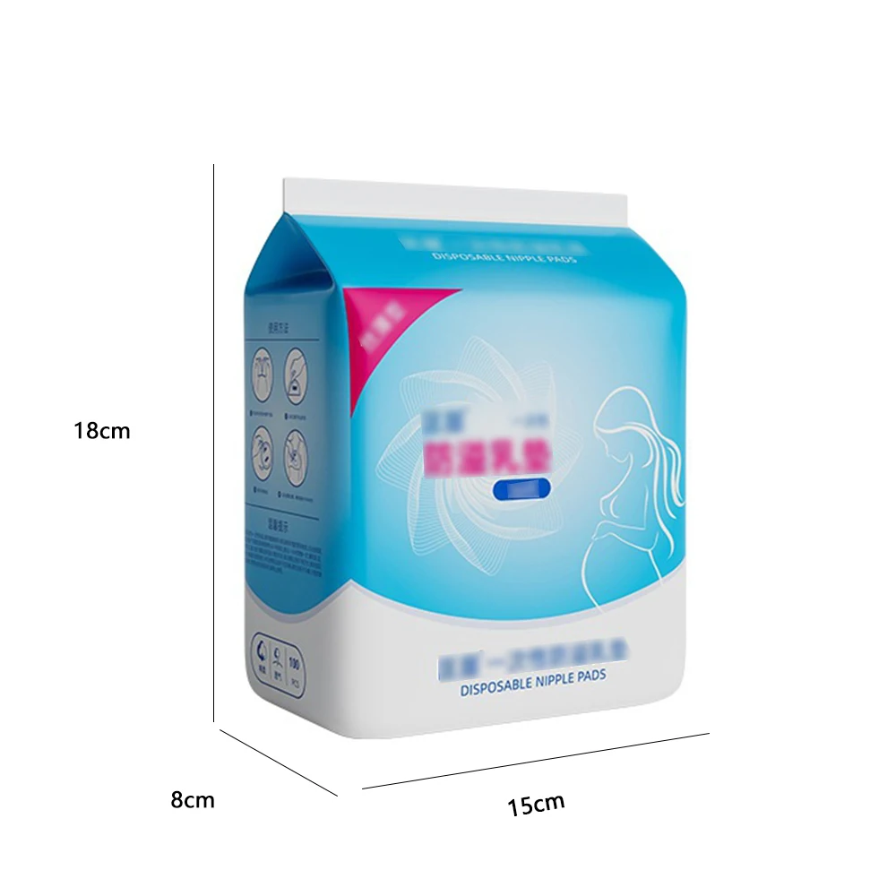 100PCS anti-leak pad Disposable anti-leak pad individually packaged ultra-thin breathable post-lactation anti-leak pad