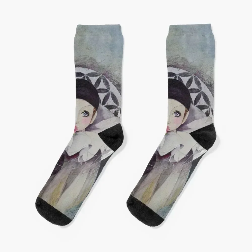 

vintage clown Socks hip hop Heating sock winter aesthetic Men's Socks Women's floor Running luxe Socks Male Women's