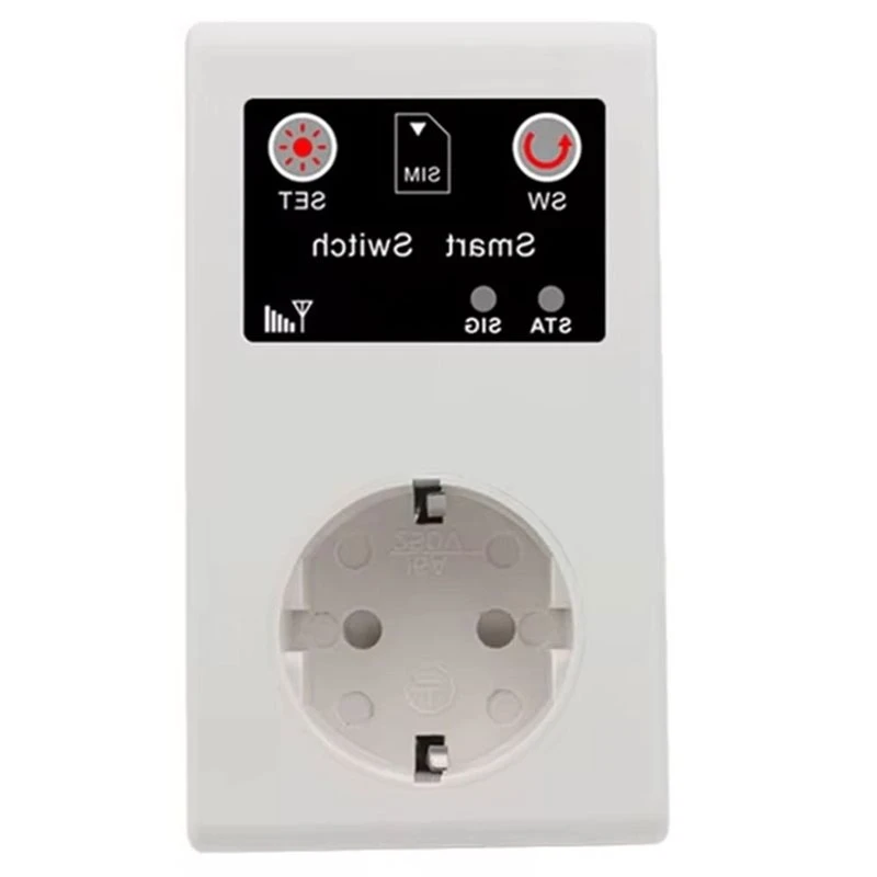 Y45A-Remote Control Switch Relay 16A GSM Power Socket 3000W Smart Intelligent Sockets SMS Call App Home Automation EU-Plug