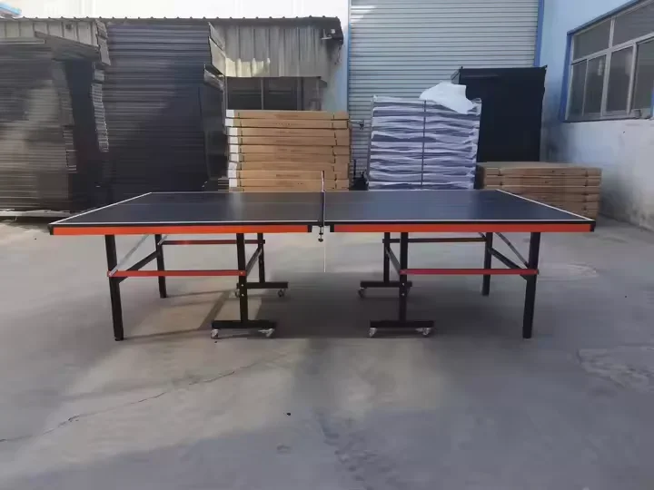 2026 High Quality Standard Size Table Tennis Table Foldable Mobile Wheel Suitable for Family Entertainment Sportspromote sales