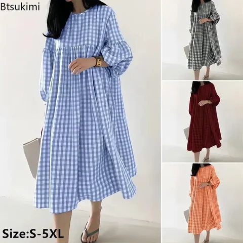 Винтажное клетчатое платье Btsukimi из хлопка