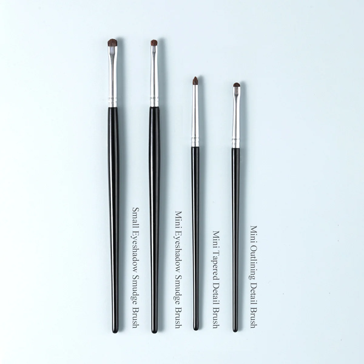 OVW 4PCS Eyeliner Smudge Horse Hair Eyeshadow Eyeliner Makeup Brushes Set Eye Blending Brush Makeup Crease Shadow Brush