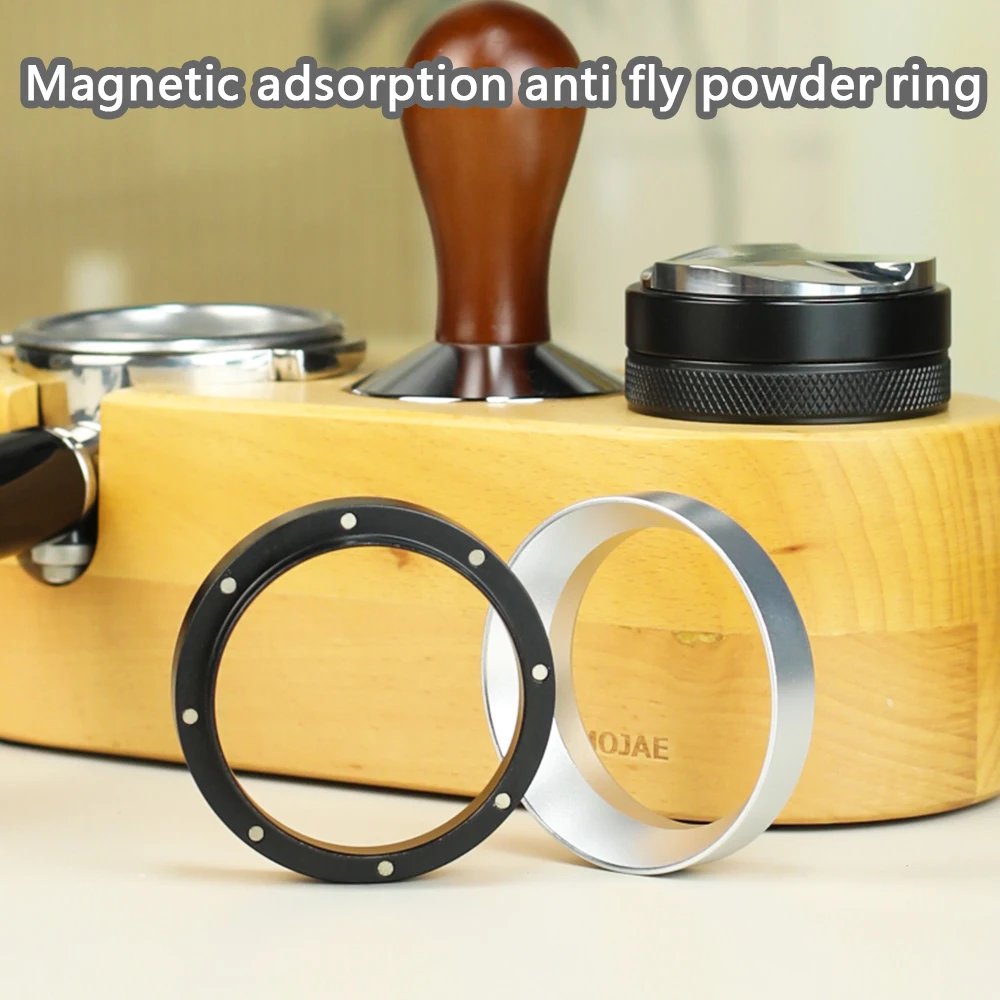 Anti Fly Powder Ring Aluminum Inner Card 8 Strong Magnetic Suction Coffee Machine Handles 51/53/58MM Powder Ring