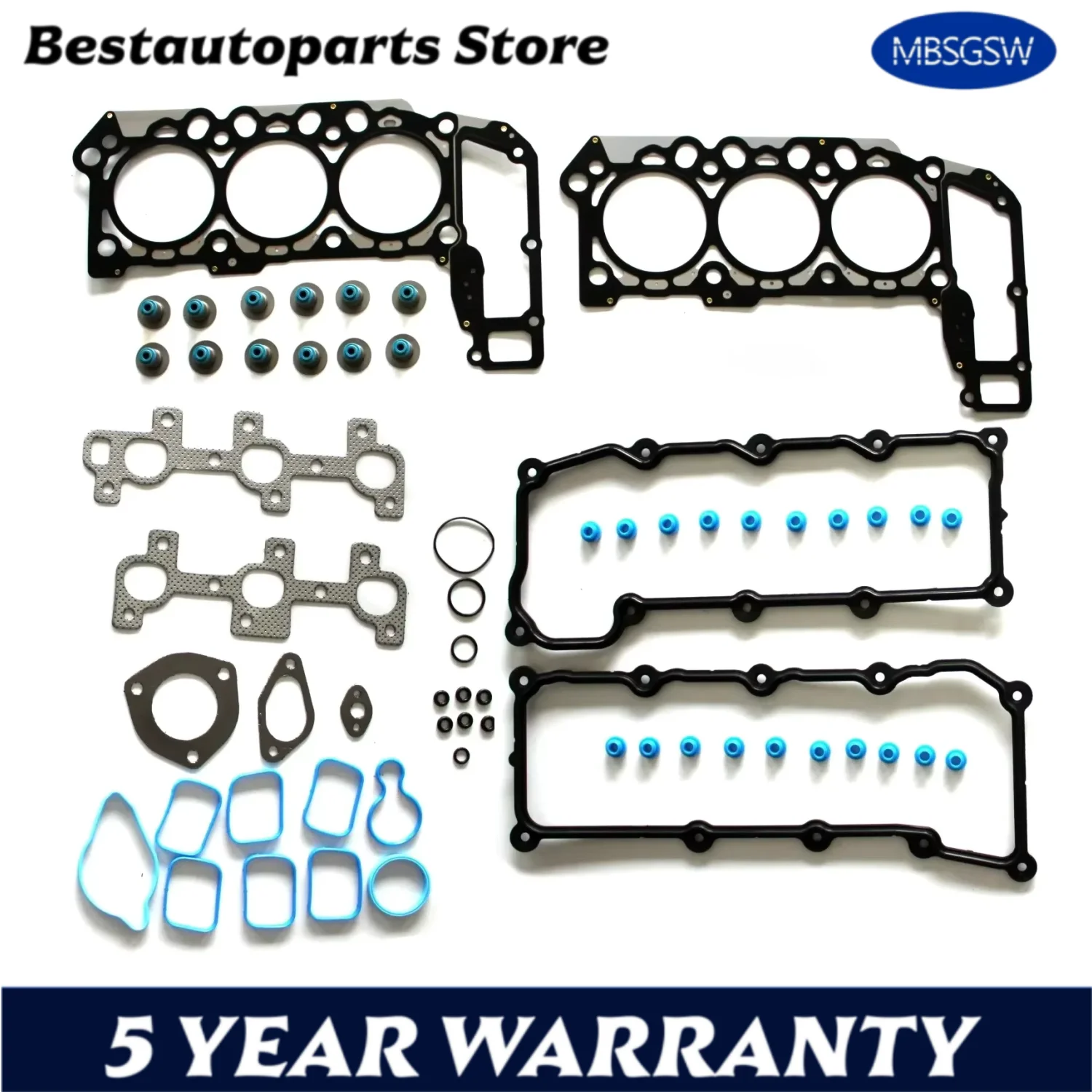 

Детали двигателя Комплект прокладок головки блока цилиндров подходит для 3,7 л V6 ГАЗ EKG 02-05 для JEEP GRAND CHEROKEE LIBERTY DODGE RAM 1500 3,7