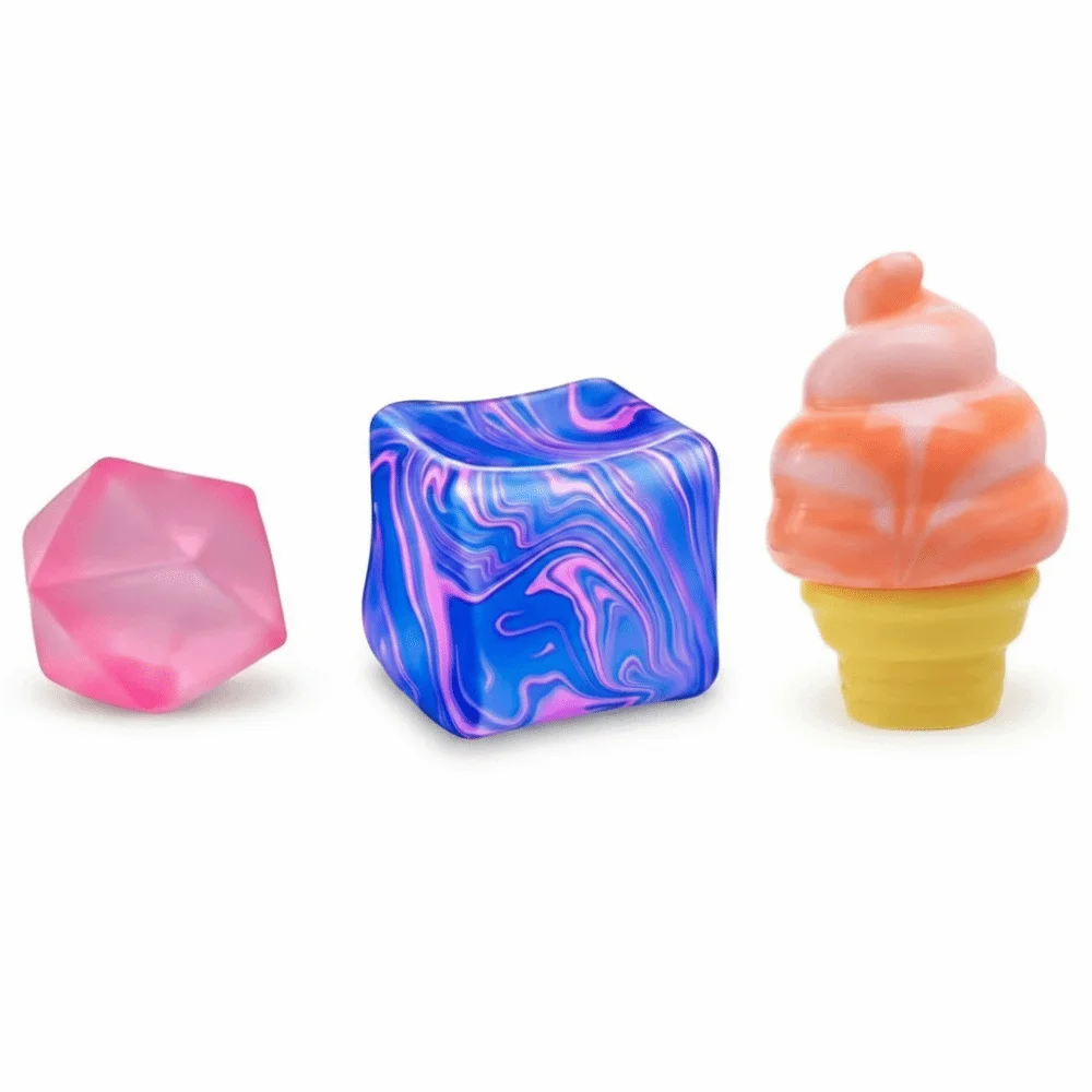 Slow Rising Squishy Toy Soft Stretchy Random Color Squeezable Balls TPR Maltose-Filled Maltose-Filled Sensory Fidget Toy Adults