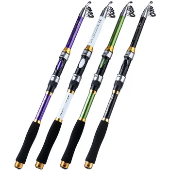 Sougayilang 2.1m-3.6m Spinning Fishing Rod Carbon Trout Carp Telescopic Fishing Pole Lure