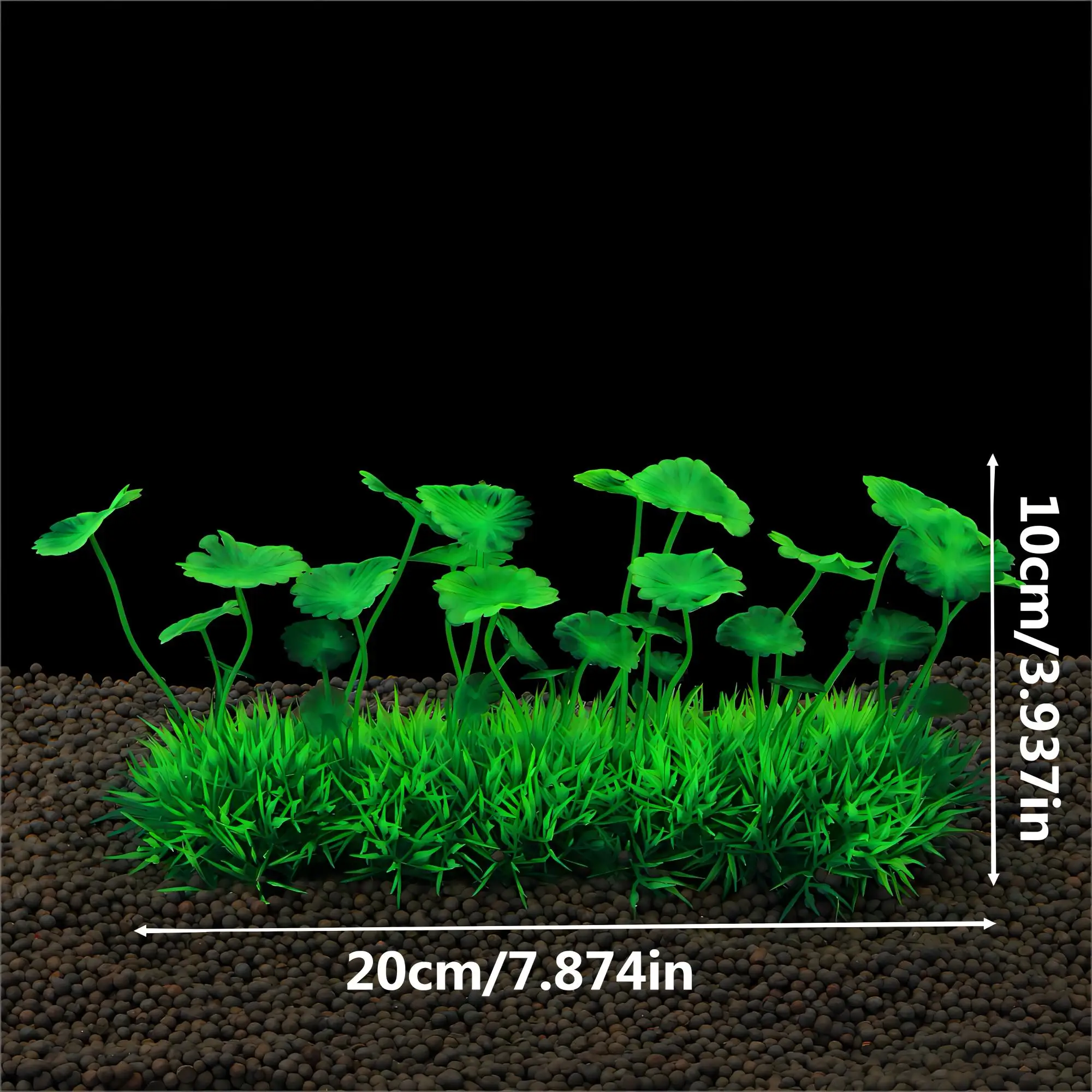 1 Pc Plastic Aquarium Water Plant Decoration Fish Tank Artificial Ornamental Green Grass Plant Underwater Water Plant Decoration