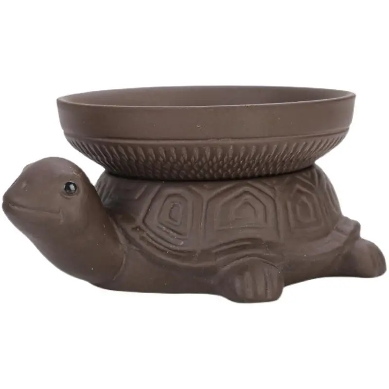 Purple clay tea filter tea filter net tea separator Yixing hundred hole separation tea filter tea accessories