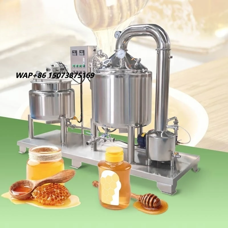 0.5 Ton Original Flavor Honey Refinery China Vacuum Evaporator Honey Extractor Line Concentrator Machine