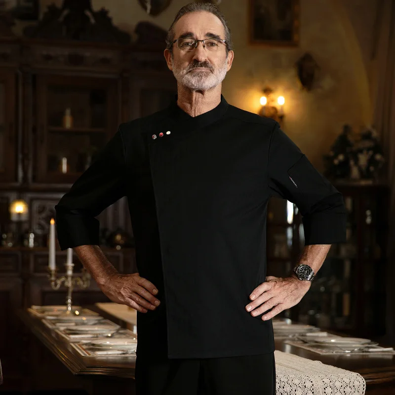 Abiti da lavoro per chef Manica lunga Autunno Inverno Ristorante Cucina Cucina occidentale Cucina Catering Mensa Cottura Torta Pane Clothi