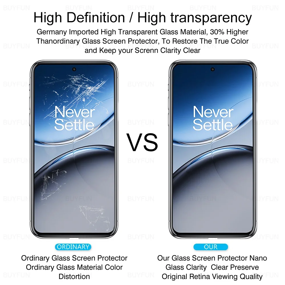 Protetor de Tela de Vidro Temperado para OnePlus, Película Protetora HD, Nord 4, 5G, CE4, CE4Lite, 1 +, Nord4, 2024