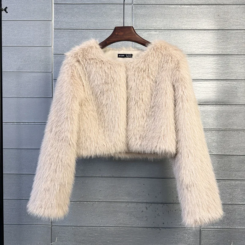 

Imitation Tuscan Fur Imitation Fur Toka Coat Korean Version Solid Color Women's Short Coat Direct Sales Comfort Warm