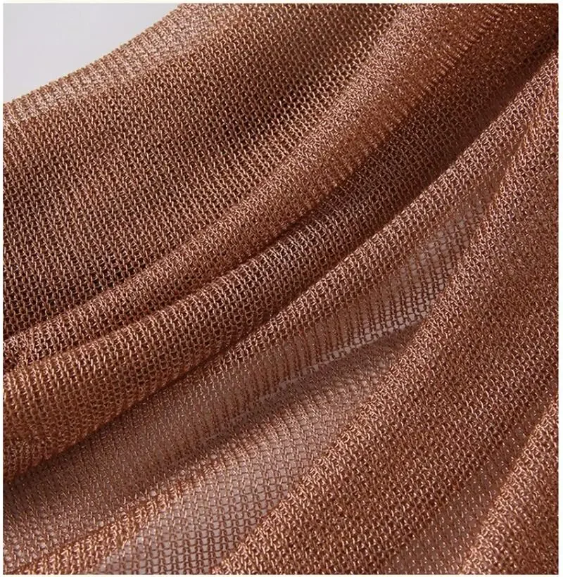 Soft Knitted Metal Texture Fabric Lightweight Dress Making Designer Fabric Diy Sewing Accessories By the meter
