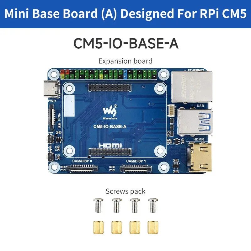 

Raspberry Pi CM5 IO BASE A Board Base Development Platform Compute Module