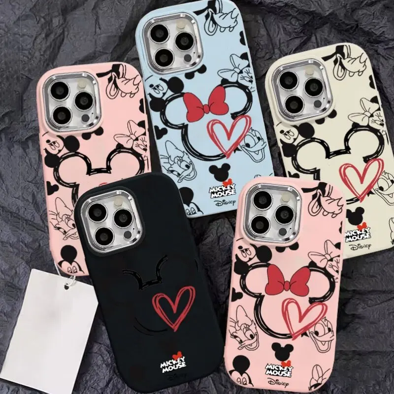 جميل ميكي ميني ماوس جراب هاتف ل ممن لهم A3X A3 برو A31 A52 A35 A15 A16 A36 A76 A17 A55 A18 A38 A58 A57 A78 A98 A54 غطاء
