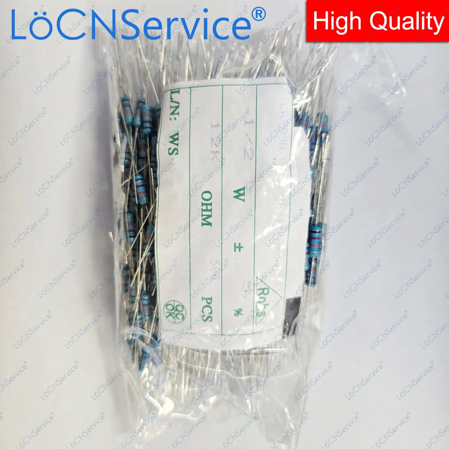 LoCNService 500 шт./лот 5% 1/2 Вт 1R 1,2R 1,3R 1,5R 1,8R 2R 2,2R 2,4R 2,7R 3R 3,3R 3,6R Резистор из углеродной пленки DIP OHM