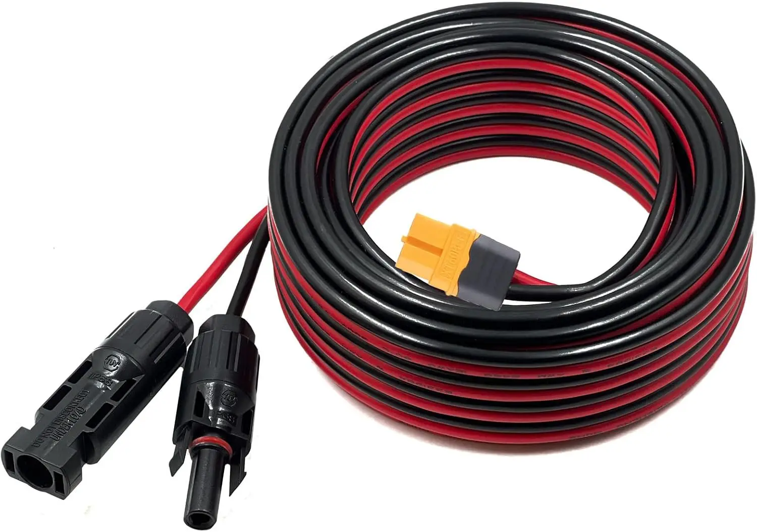 Solar to XT60 Charge Extension Cable 25FT 12AWG XT60 Adapter to Solar Panel Connector Cable Compatible with Ecoflow River