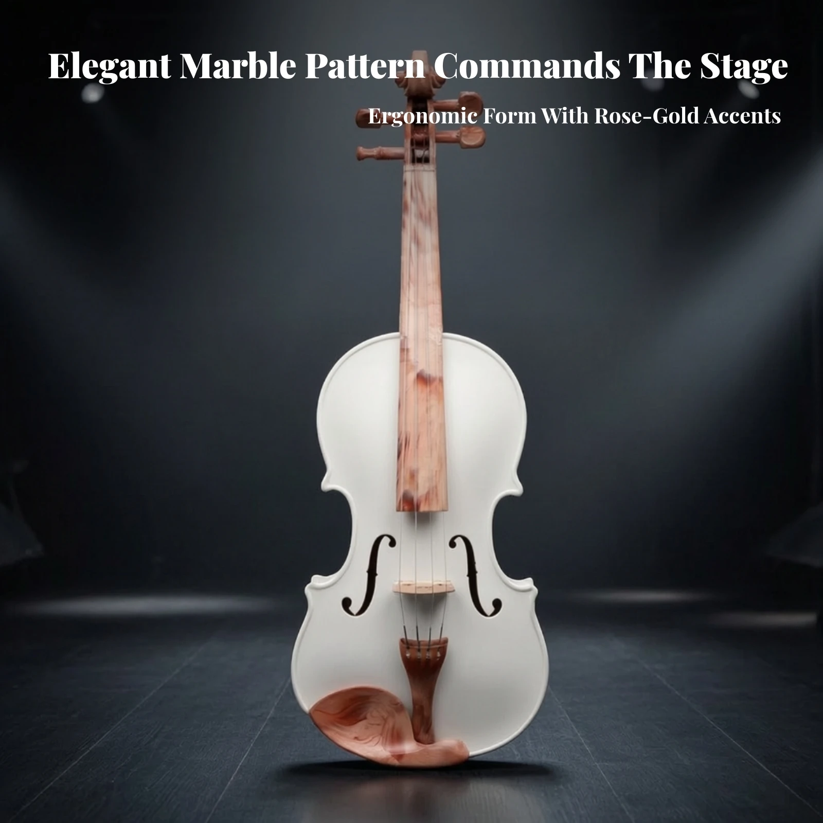 4/4 Violin Glossy Full Size Violin Beginner-Friendly Long-Lasting for Beginners, Home Practice, Music Classes