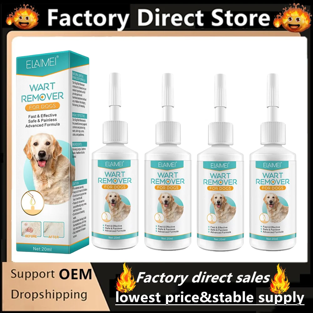 1/2/3/5Pcs Pet Wart Removal Liquid For Cat And Dog Flat Warts Removal Liquid Remove Pets Warts Protect Pet Health Care