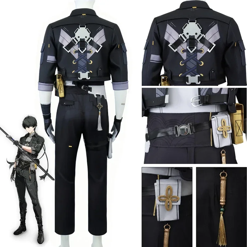 Game Wuthering Waves Costume Women Men Rover Cosplay V2.0 Fashion Handsome Combat Unifrom Halloween Party Role Play Clothing