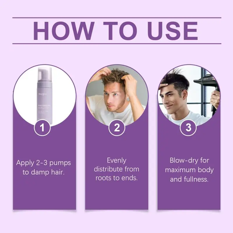 Styling Mousse Nourishing Care Lightweight Foam Shiny Volumizing Formula For Effortless Hairstyling In Minutes