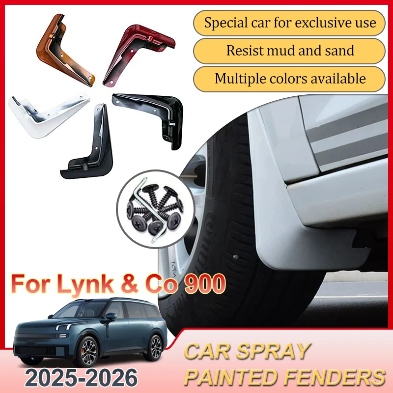 

Car Front Rear Fender For Lynk Co 900 Accessories 2025 2026 Mud Flaps Splash Guard Mudguards Baking Paint Mudflaps Car Body Kits