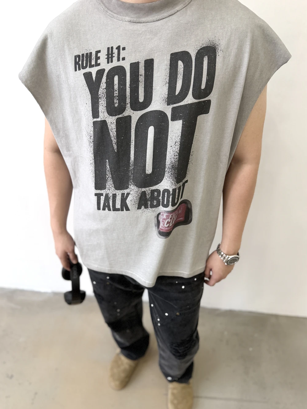 Yao Fashion Retro Vintage Punk Rock and Roll Band Tank Loose Oversize Sport Casual Tops Vest