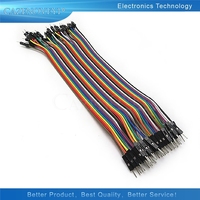 1lot =40pcs 20cm 2.54mm 1pin 1p-1p male to male jumper wire Dupont cable for In Stock